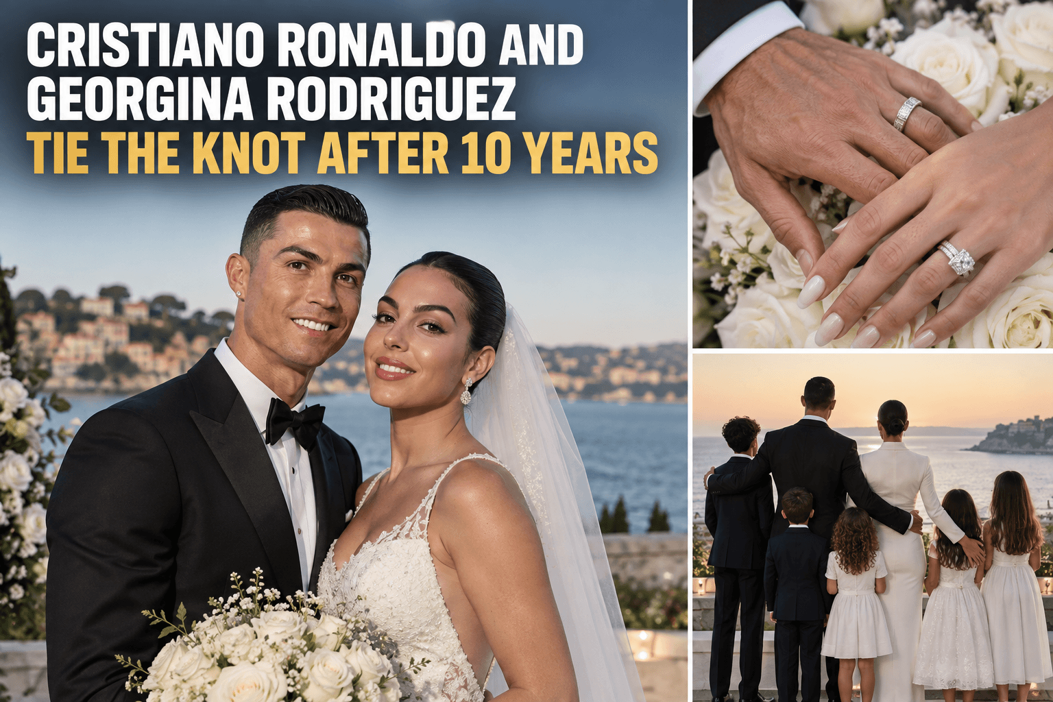 Cristiano Ronaldo and Georgina Rodriguez Get Married After 10 Years Together